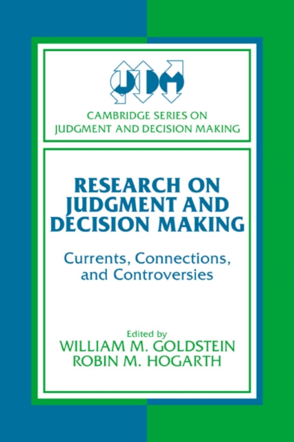 Book cover of: Research on Judgment and Decision Making