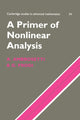 Book cover of: Primer of Nonlinear Analysis. By: A. Ambrosetti