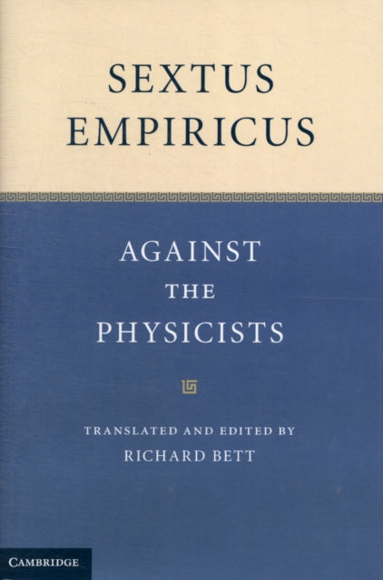 Book cover of: Sextus Empiricus. By: Sextus Empiricus.