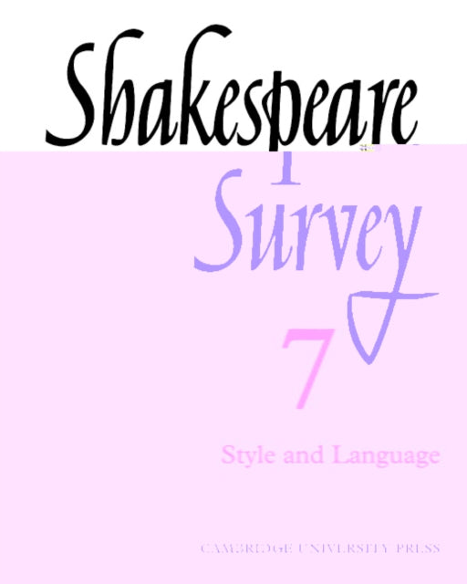 Book cover of: Shakespeare Survey. By: Allardyce Nicoll
