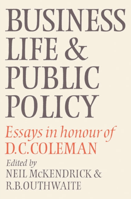 Book cover of: Business Life and Public Policy