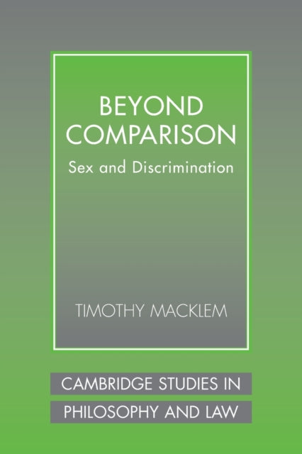 Book cover of: Beyond Comparison. By: Timothy Macklem