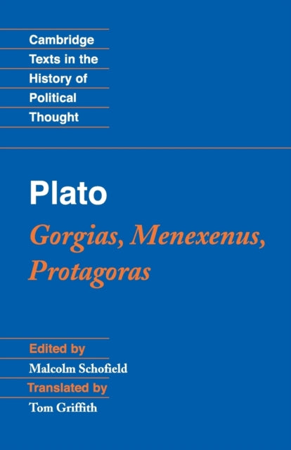 Book cover of: Plato: Gorgias, Menexenus, Protagoras. By: Πλάτων