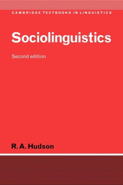 Book cover of: Sociolinguistics