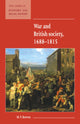 Book cover of: War and British Society 1688-1815
