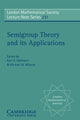 Book cover of: Semigroup Theory and its Applications