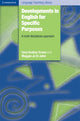 Book cover of: Developments in English for Specific Purposes. By: Tony Dudley-Evans