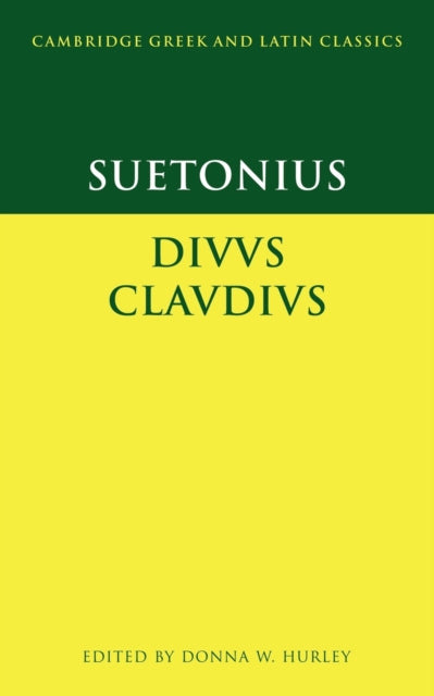 Book cover of: Suetonius: Diuus Claudius. By: Suetonius