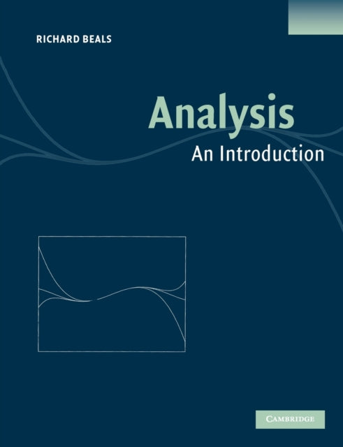 Book cover of: Analysis. By: Richard Beals