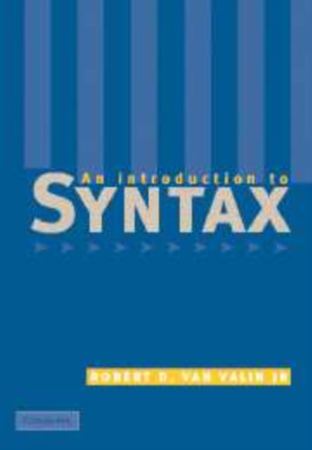 Book cover of: Introduction to Syntax. By: Jr, Robert D. van Valin