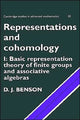 Book cover of: Representations and Cohomology: Volume 1, Basic Representation Theory of Finite Groups and Associative Algebras. By: D. J. Benson