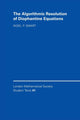 Book cover of: Algorithmic Resolution of Diophantine Equations. By: Nigel P. Smart