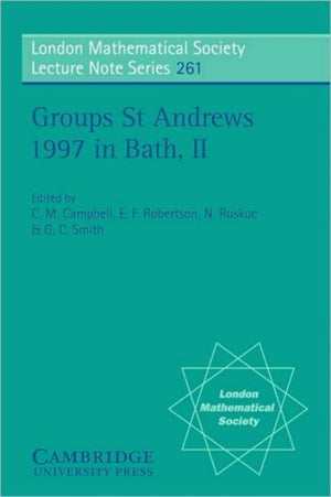 Groups St Andrews 1997 in Bath: Volume 2