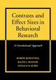 Book cover of: Contrasts and Effect Sizes in Behavioral Research. By: Robert Rosenthal