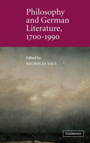 Philosophy and German Literature, 1700–1990