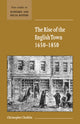 Book cover of: Rise of the English Town, 1650–1850
