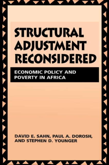 Book cover of: Structural Adjustment Reconsidered. By: David E. Sahn