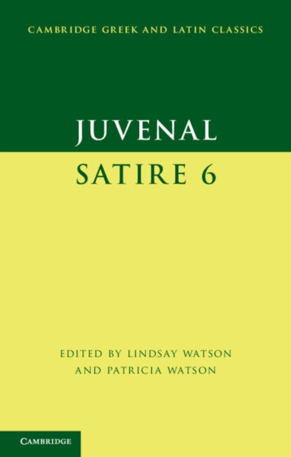 Book cover of: Juvenal: Satire 6. By: Juvenal