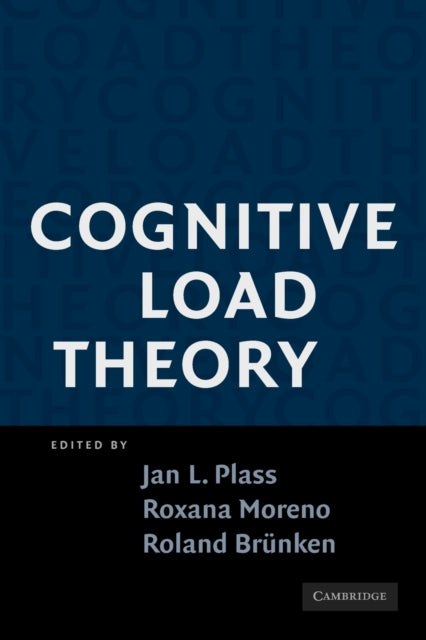 Book cover of: Cognitive Load Theory. By: Jan L. Plass