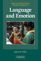 Book cover of: Language and Emotion. By: James MacLynn Wilce