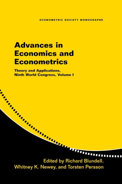 Book cover of: Advances in Economics and Econometrics. By: Econometric Society. World Congress.