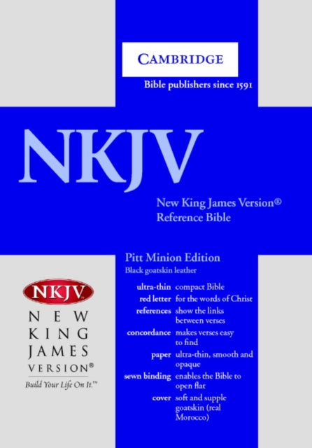 Book cover of: NKJV Pitt Minion Reference Bible, Black Goatskin Leather, Red-letter Text, NK446:XR