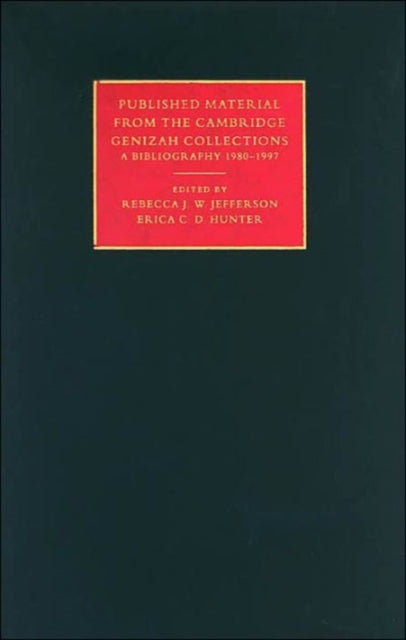Book cover of: Published Material from the Cambridge Genizah Collection: Volume 2