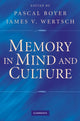 Book cover of: Memory in Mind and Culture