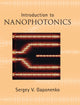 Book cover of: Introduction to Nanophotonics. By: S. V. Gaponenko