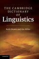 Book cover of: Cambridge Dictionary of Linguistics. By: Brown, E. K.