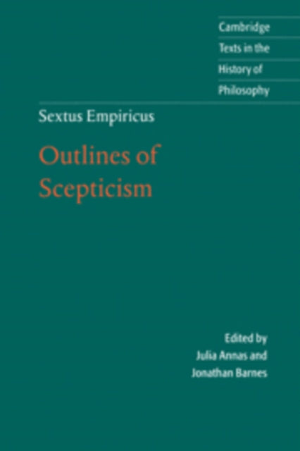 Book cover of: Sextus Empiricus: Outlines of Scepticism