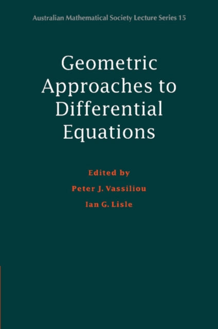 Book cover of: Geometric Approaches to Differential Equations