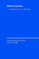 Book cover of: Elliptic Functions. By: J. V. Armitage