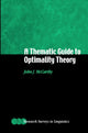 Book cover of: Thematic Guide to Optimality Theory
