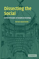 Book cover of: Dissecting the Social. By: Peter Hedstrom