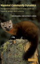 Book cover of: Mammal Community Dynamics