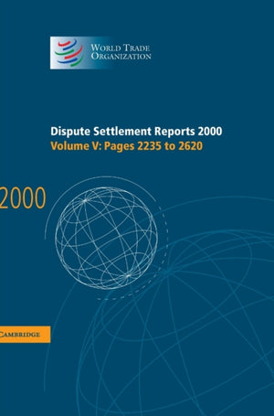 Dispute Settlement Reports 2000: Volume 5, Pages 2235-2620
