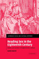 Book cover of: Reading Sex in the Eighteenth Century. By: Karen Harvey