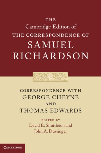Book cover of: Correspondence with George Cheyne and Thomas Edwards