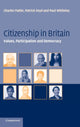 Book cover of: Citizenship in Britain. By: Charles Pattie