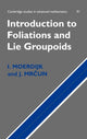 Book cover of: Introduction to Foliations and Lie Groupoids. By: I. Moerdijk
