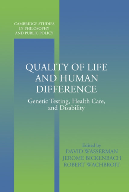 Book cover of: Quality of Life and Human Difference