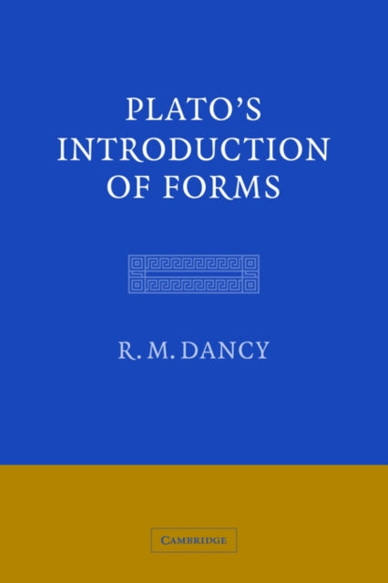 Book cover of: Plato's Introduction of Forms