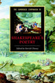 Book cover of: Cambridge Companion to Shakespeare's Poetry. By: Patrick Cheney
