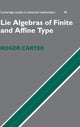 Book cover of: Lie Algebras of Finite and Affine Type. By: Roger Carter