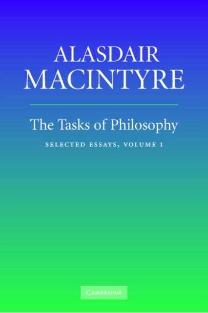 The Tasks of Philosophy: Volume 1