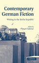 Book cover of: Contemporary German Fiction. By: Stuart Taberner