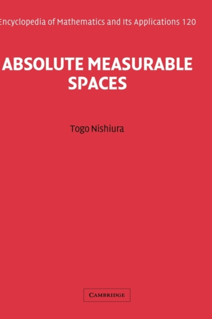 Book cover of: Absolute Measurable Spaces
