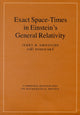 Book cover of: Exact Space-Times in Einstein's General Relativity. By: J. B. Griffiths