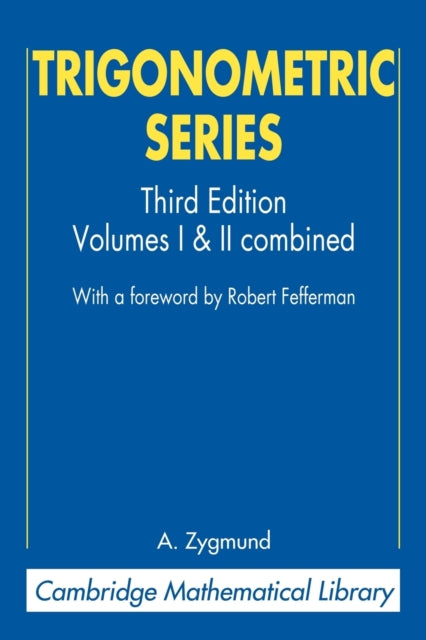 Book cover of: Trigonometric Series